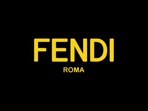 yellow fendi logo